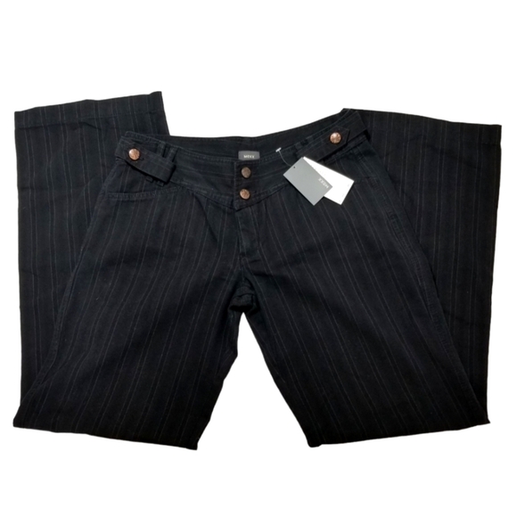 MEXX striped double button new size 8 cotton polyester blend pants - Picture 1 of 11